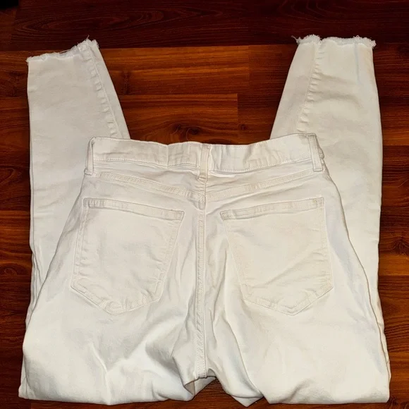 Lucky Brand White Buttoned Up High Rise Skinny Jeans - Picture 4 of 5